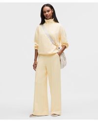 lululemon - – Brushed Softstreme Pintuck High-Rise Wide-Leg Pants Regular – – Size Medium - Lyst