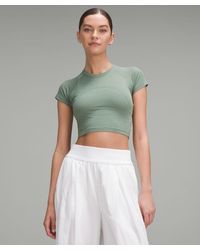 lululemon - Swiftly Tech Cropped Short-Sleeve Shirt.0 - Lyst