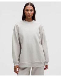 lululemon - – Big Cozy Ultra-Oversized Crew Sweatshirt Wordmark – – Size Large - Lyst