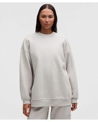 lululemon - – Big Cozy Ultra-Oversized Crew Sweatshirt Wordmark – – Size Large - Lyst