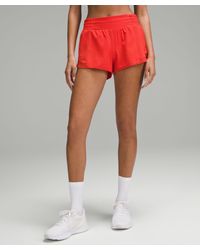 lululemon - Hotty Hot High-rise Lined Shorts - 2.5" - Color Red/bright Red - Size 10 - Lyst