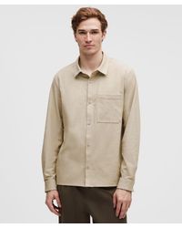 lululemon - – Brushed Woven Overshirt – Color Khaki – Size Large - Lyst