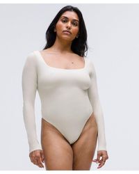 lululemon - Wundermost Ultra-Soft Nulu Square-Neck Long-Sleeve Bodysuit - Lyst