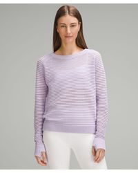 lululemon - Pointelle-knit Cotton Sweater - Lyst