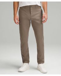 lululemon - Abc Classic-fit Trousers 34"l Warpstreme - Color Brown - Size 28 - Lyst