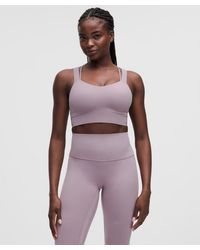 lululemon - – Like A Cloud Longline Sports Bra Light Support, D/Dd Cup – /Pastel – Size 14 - Lyst