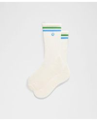 lululemon - – Daily Essential Crew Socks Stripe – – Size Large - Lyst