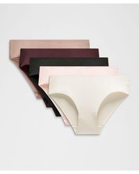 lululemon - – Invisiwear Mid-Rise Bikini Underwear 5 Pack – – - Lyst