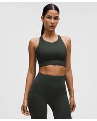 lululemon - – Energy High-Neck Longline Sports Bra Evolve Medium Support, B-D Cups – – Size 6 - Lyst