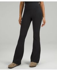 lululemon - Groove Super-high-rise Flared Pants Nulu Regular - Color Black - Size 18 - Lyst