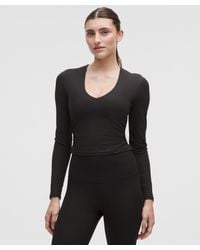 lululemon - All It Takes Ribbed Nulu V-Neck Long-Sleeve Shirt - Lyst