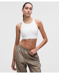 lululemon - – Energy High-Neck Longline Sports Bra Evolve Medium Support, B-D Cups – – Size Large - Lyst