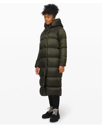 lululemon cloudscape wrap long down winter coat