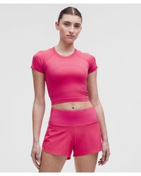 lululemon - Swiftly Tech Cropped Short-Sleeve Shirt 2 - Lyst