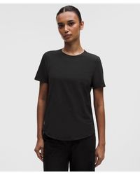 lululemon - Love Curved-hem Crewneck T-shirt - Color Black - Size 4 - Lyst