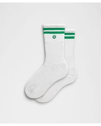 lululemon - – Daily Essential Crew Socks Stripe – – - Lyst