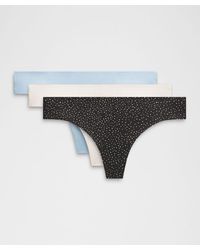 lululemon - Invisiwear Mid-rise Thong Underwear 3 Pack - Lyst