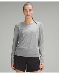 lululemon - Swiftly Relaxed Long-sleeve Shirt - Color White/grey - Size 0 - Lyst