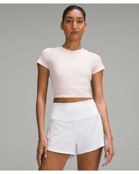 lululemon - Swiftly Tech Cropped Short-sleeve Shirt 2.0 - Lyst