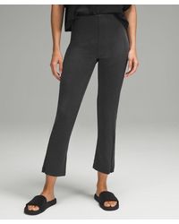 lululemon - Ribbed Softstreme Zip-leg High-rise Cropped Pants - 25" - Color Black - Size 0 - Lyst