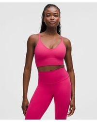 lululemon - Focuser Scoop-Neck Bra Nulu - Lyst