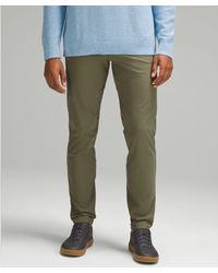 lululemon - Abc Slim-fit 5 Pocket Trousers 32"l Warpstreme - Color Green - Size 28 - Lyst