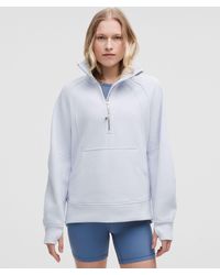 lululemon - – Scuba Oversized Funnel-Neck Half Zip Sweatshirt Long – /Pastel – Size 6 - Lyst