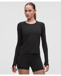 lululemon - – Swiftly Tech Long-Sleeve Shirt 2.4 Waist Length – – Size 4 - Lyst