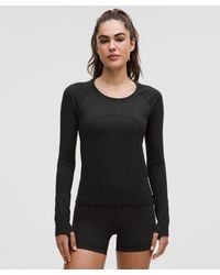 lululemon - – Swiftly Tech Long-Sleeve Shirt 2.4 Waist Length – – Size 4 - Lyst