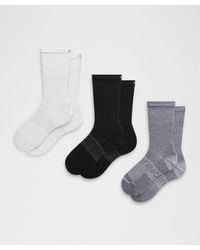 lululemon - – Power Stride Crew Socks 3 Pack – – Size Medium - Lyst