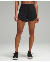 lululemon - Fast And Free Reflective High-rise Classic-fit Shorts - 3" - Color Black - Size 0 - Lyst