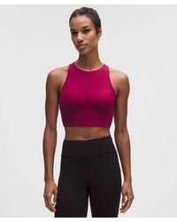 lululemon - – Fast And Free Sports Bra Medium Support, B/C Cup – – Size Large - Lyst