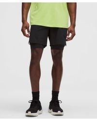 lululemon - License To Train Lined Short 7" - Lyst