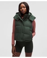 lululemon - – Wunder Puff 600-Down-Fill Cropped Vest – – Size 14 - Lyst