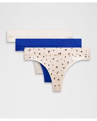 lululemon - – Underease Mid-Rise Thong Underwear 3 Pack – – Size Large - Lyst