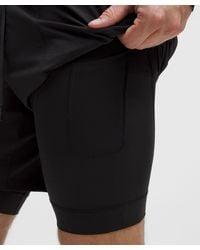 lululemon - License To Train Lined Short 7" - Lyst