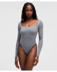lululemon - Wundermost Ultra-Soft Nulu Square-Neck Long-Sleeve Bodysuit - Lyst