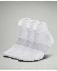 lululemon - Power Stride Ankle Socks 3 Pack - Color White - Size L - Lyst
