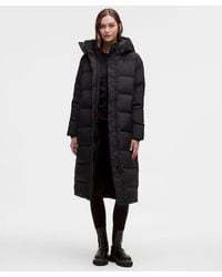 lululemon - Wunder Puff Long Jacket - Color Black - Size 12 - Lyst