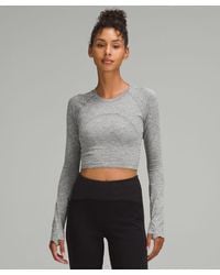 lululemon - Swiftly Tech Cropped Long-Sleeve Shirt 2 - Lyst