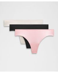 lululemon - – Invisiwear Mid-Rise Thong Underwear 3 Pack – – Size Large - Lyst