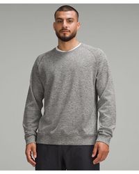 lululemon - Engineered Warmth Long-sleeve Crew Sweatshirt - Color Grey/black - Size L - Lyst