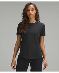 lululemon - Love Curved-hem Crewneck T-shirt - Color Black - Size 4 - Lyst