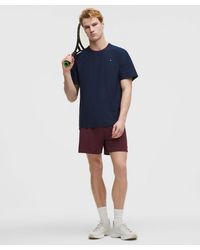 lululemon - – Mesh-Panelled Tennis Shorts – 5" – Color Burgundy/ – Size Large - Lyst