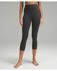 lululemon - Align High-rise Crop Leggings - 21" - Color Grey - Size 10 - Lyst