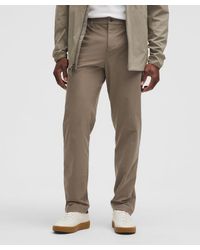 lululemon - Abc Classic-fit Trousers 34"l Warpstreme - Color Brown - Size 28 - Lyst