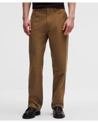 lululemon - – Easyfive Loose-Straight Trousers 32L – /Khaki – Size 12 - Lyst