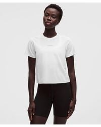 lululemon - – Fast And Free Short-Sleeve Shirt – – Size Large - Lyst