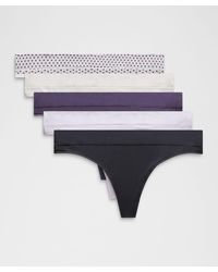 lululemon - – Underease Mid-Rise Thong Underwear 5 Pack – – - Lyst
