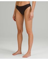 lululemon - Invisiwear Mid-rise Thong Underwear - Color Brown - Size L - Lyst